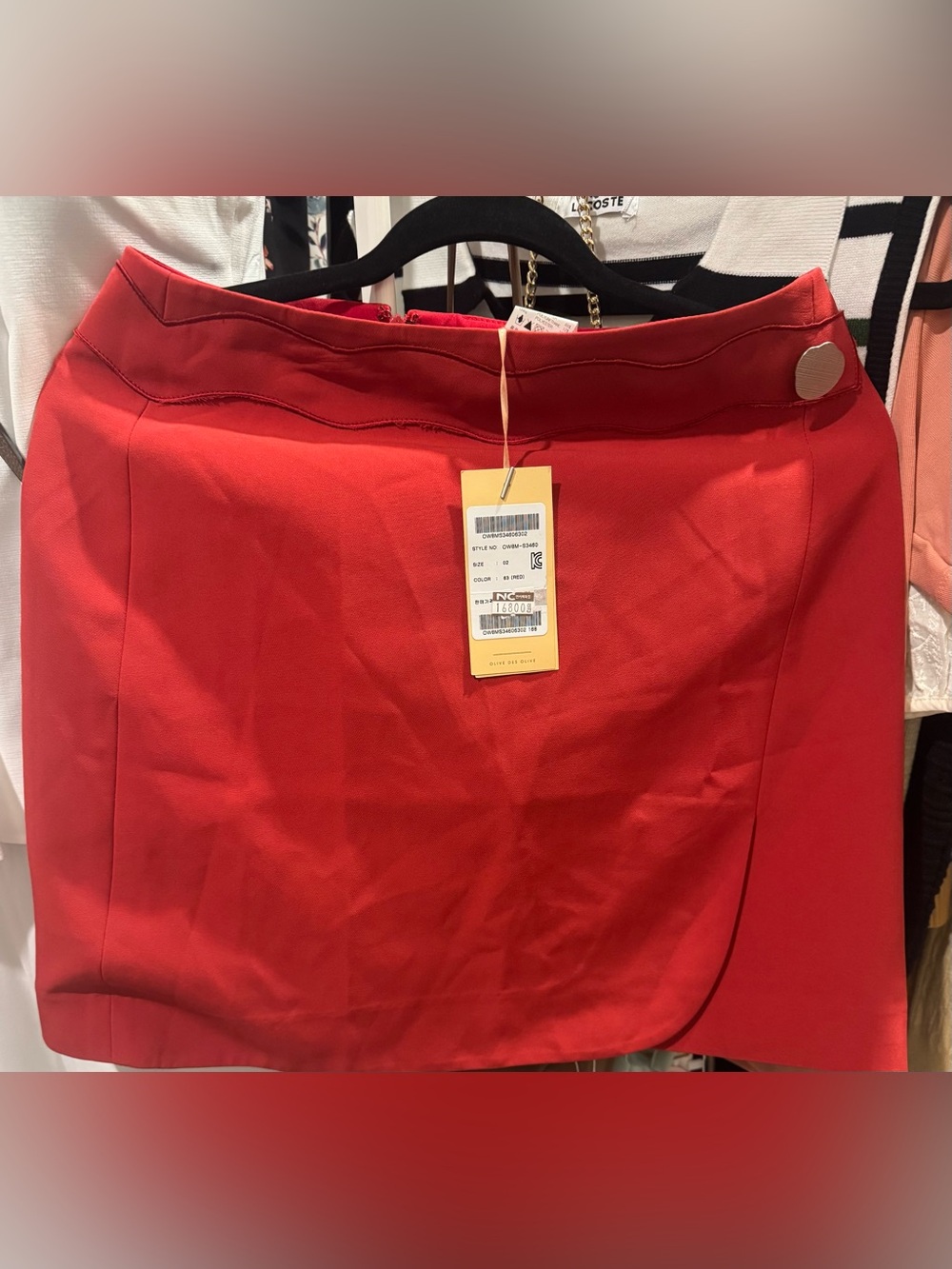 Red Skirt with Tag